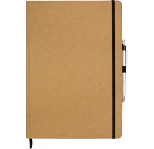 A4 Eco Recycled Kraft Paper Notebook - Black